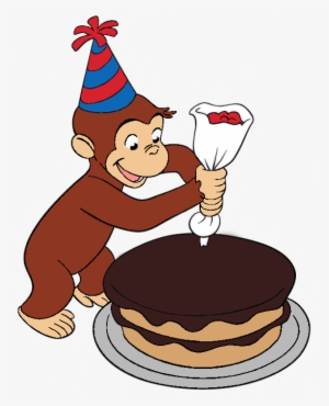 Curious George Decorating Cake