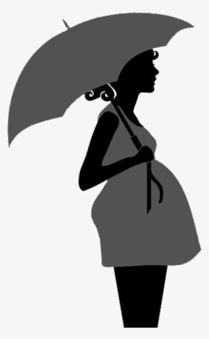 Pregnant Woman Clipart Image Clip Art Silhouette Of - Mommy & Baby