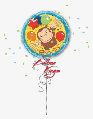 Curious George Balloons Png - Balloon