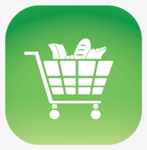 Ios 7 Grocery Cart Icon On Behance - Basket Grocery Icon