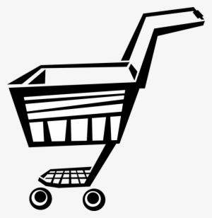 Vector Illustration Of Supermarket Grocery Store Shopping - Carrinho De Mercado Png