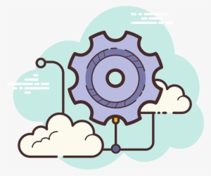 Web Settings Icon - Gears Coloring Page