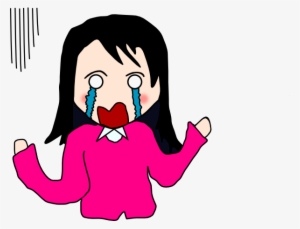 Crying Cartoon Woman Clip Art At Clker - Crying Cartoon Girl Png