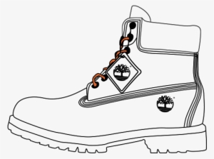 Timberland - Timberland Boot Coloring Page