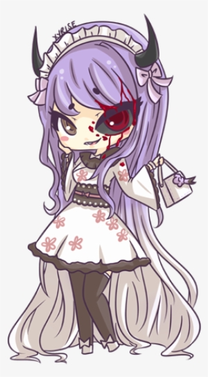 Jpg Royalty Free Library Rlc Girl By Xyrise On Deviantart - Creepy Chibi Anime Girl