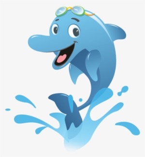 Junior Dolphins - Dolphin Swimming Clipart
