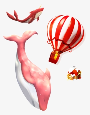 Creative Dolphin Performance Transparent Decorative - Бегония И Большая Рыба