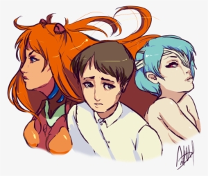 Asuka Langley Soryu Shinji Ikari Rei Ayanami Neon Genesis - Deviantart