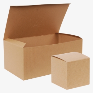 Natural Kraft One Piece Gift Boxes - Kraft Boxes Png