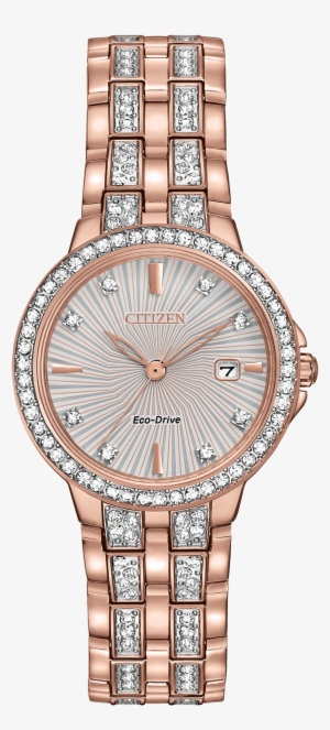 Images - Citizen Silhouette Crystal Ladies Watch Ew2348-56a