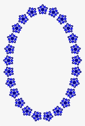 Blue Star Border Clip Art N8 - Borde De Pagina Ovalados
