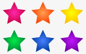 Shooting Star Border Clip Art Free - Colorful Stars Clipart