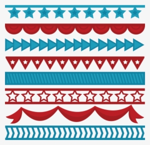 Independence Cut Files For Scrapbooking Th Of - 4th Of July Borders Transparent