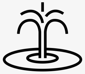 Open - Fountain Line Art