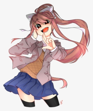 Resized To 85% Of Original Loading Monika (doki Doki - Моника Доки Доки Литературный Клуб