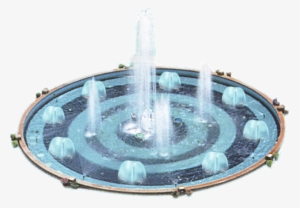 Png Transparent Library Garden Creative Park Transprent - 喷泉 素材