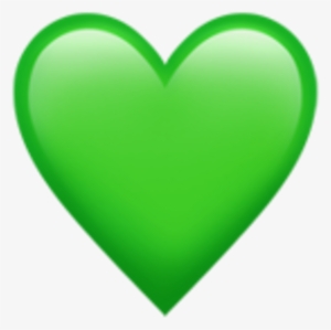 Iphone Emoji Heart Green Clip Transparent Library - Green Heart Emoji