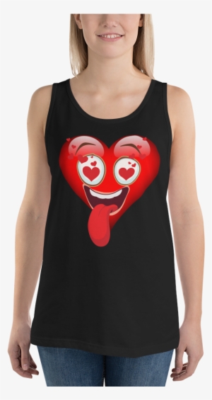 Karma Inc Apparel "heart In Love Emoji" Unisex Tank - Sleeveless Shirt