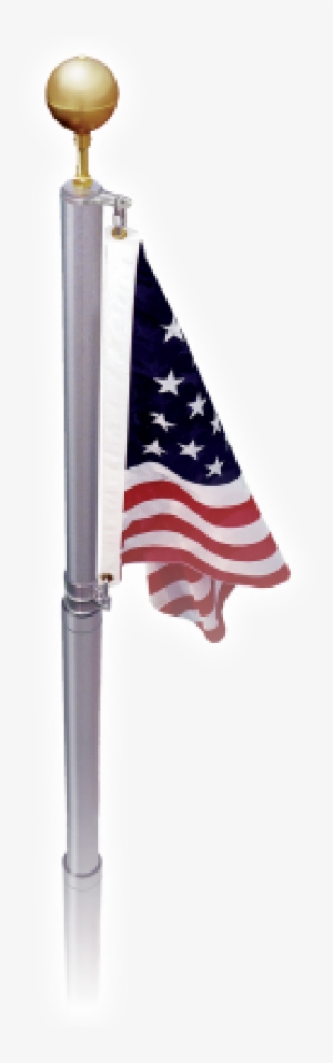 17' Residential Aluminum Telescopic Flagpole Kit - 17 Ft. Liberty Telescoping Flagpole