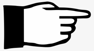 Clipart - Pointing Hand - Pictogram Pointing