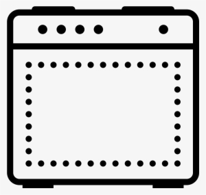 This Is An Icon Of A Square Cooking Range With Five
