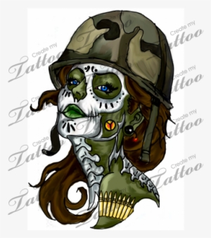 Army Girl - Scorpion King Tattoo