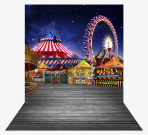 Carnival Transparent Vintage Graphic Royalty Free Library - Ferris Wheel