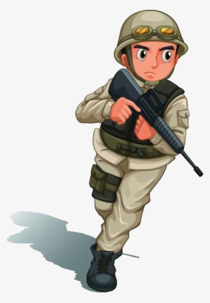 Banner Library Firearm Weapon Illustration Soldiers - Soldier Clipart