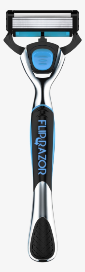 Men's 5 Blade Metal Handle Two-sided Flip Razor - Shaving