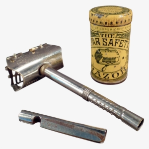 Vintage Star Safety Razor With Original Tin - Vintage Star Top Safety Razor