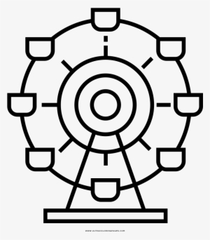 Ferris Wheel Coloring Page - Desenho De Roda Gigante Para Colorir