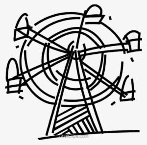 Ferris Wheels Royalty Free Vector Clip Art Illustration - Ferris Wheel Clip Art