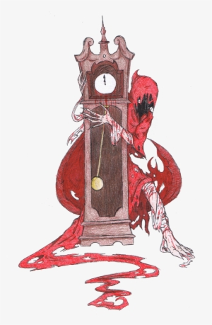 Ebony Clock By Blackfire64 On Deviantart - Masque Of The Red Death Clock Drawing