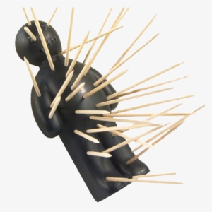 The Voodoo Doll Toothpick Holder Knicnacs Voodoo Toothpick - Ouch Voodoo Doll Toothpick Holder Grey