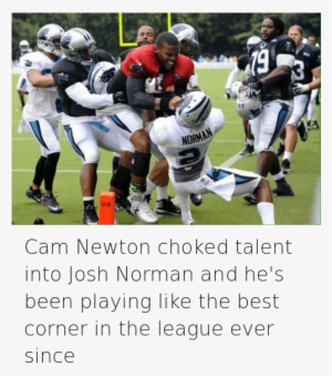 Cam Newton, Carolina Panthers, And Football - Cam Newton Josh Norman Fight