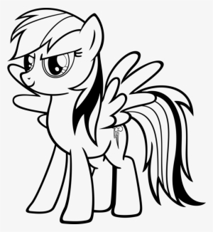 Rainbow Dash Pinkie Pie Rarity Line Art White Black - My Little Pony Coloring Rainbow Dash