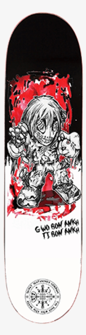 Secret Skate Co Voodoo Doll White 8" Skateboard - Skateboard Deck