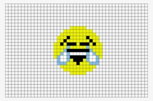 Face With Tears Of Joy Emoji Pixel Art - 8 Bit Pixel Art Emoji