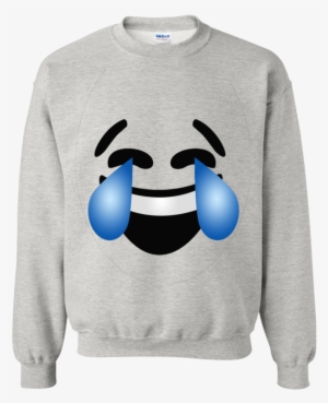 Emoji Costume Laughing Tears Of Joy Emoji Crewneck