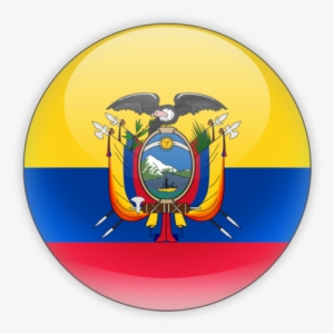 Illustration Of Flag Of Ecuador - Ecuador Flag Icon Png