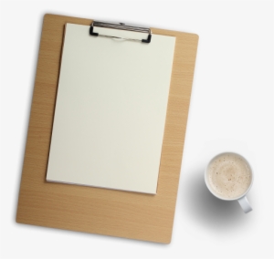 Download Wood Clipboard And Coffee Cup Png Image - Paper Clip Board Png