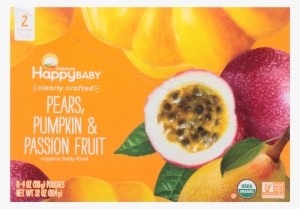Happy Baby® Organics Pears, Pumpkin & Passion Fruit - Happy Family Stage 2, Pears, Pumpkin And Passion Fruit,