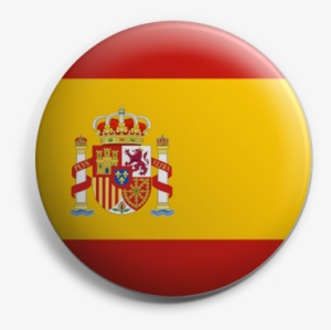 Spain Button Badge - Spain Flag Button Png