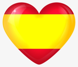 Clip Art Royalty Free Library Large Heart Gallery Yopriceville - Heart With Spanish Flag