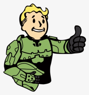 Master Chief Vault Boy Photo By Then00bdude Clipart - Master Chief Vault Boy