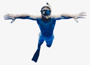 Man Snorkeling Underwater Png - Architecture