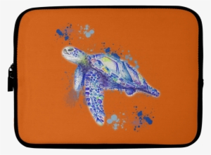 Watercolor Sea Turtle Laptop Sleeves - Laptop