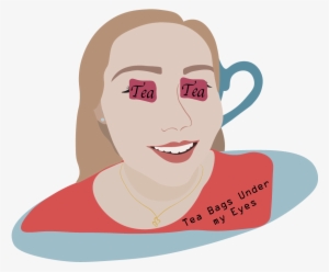 Tea Bags Under Eyes - Illustration