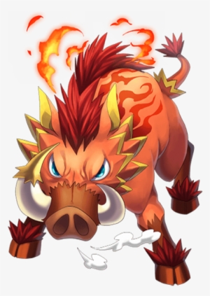 Strike Boar Of Fire Transparent - Transparency