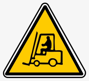 Forklift Warning Sign - Danger Forklift Png